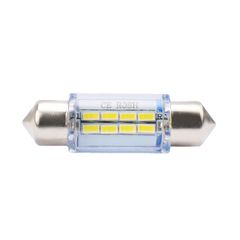 Λαμπακια Πλαφονιερας C5W/C10W 12V 1W SV8,5 36mm Led 8xSMD3014 Λευκο Blister 2ΤΕΜ.