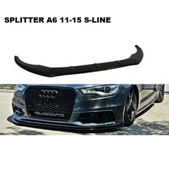 AUDI S-LINE A6 C6 11'-15'+ AVANT ΠΛΑΣΤΙΚΑ SPLITTER MAXAIΡΙΑ ΓΥΡΩ-ΓΥΡΩ AEΡΟΤΟΜΗ !!