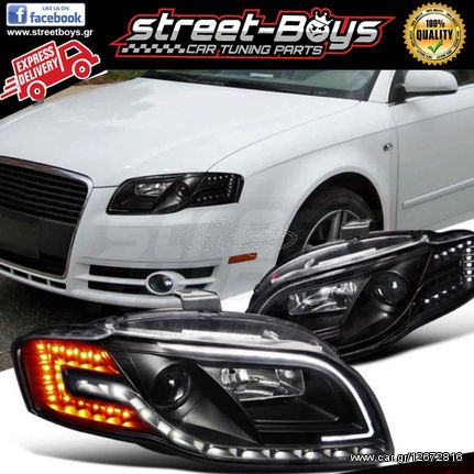 ΦΑΝΑΡΙΑ ΕΜΠΡΟΣ *EAGLE EYES* AUDI A4 B7 (2004-2008) |  STREETBOYS  - CAR TUNING SHOP