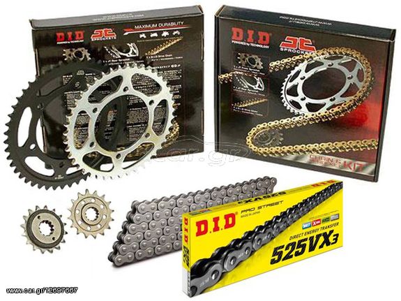 ΑΛΥΣΙΔΑ ΓΡΑΝΑΖΙΑ ΣΕΤ HONDA CBR 600RR 2003-2006 DID-JT X-RING (VX)