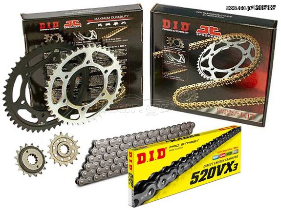 ΑΛΥΣΙΔΑ ΓΡΑΝΑΖΙΑ ΣΕΤ HONDA FMX 650 2005-2008 DID-JT X-RING (VX)