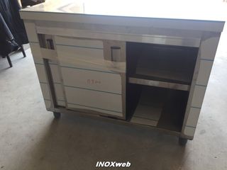 INOXWEB 2027-ΕΡΜΑΡΙΟ ΜΕ ΣΥΡΟΜΕΝΕΣ ΠΟΡΤΕς 130Χ60Χ87-thumb-1