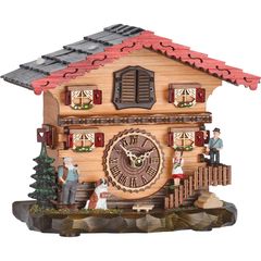 Ρολόι κούκος τύπου "CHALET" επιτραπέζιο, με αναπαράσταση του σπιτιού της Χάιντι  Κωδ:487 QM --- www.CuckooClock.gr ---