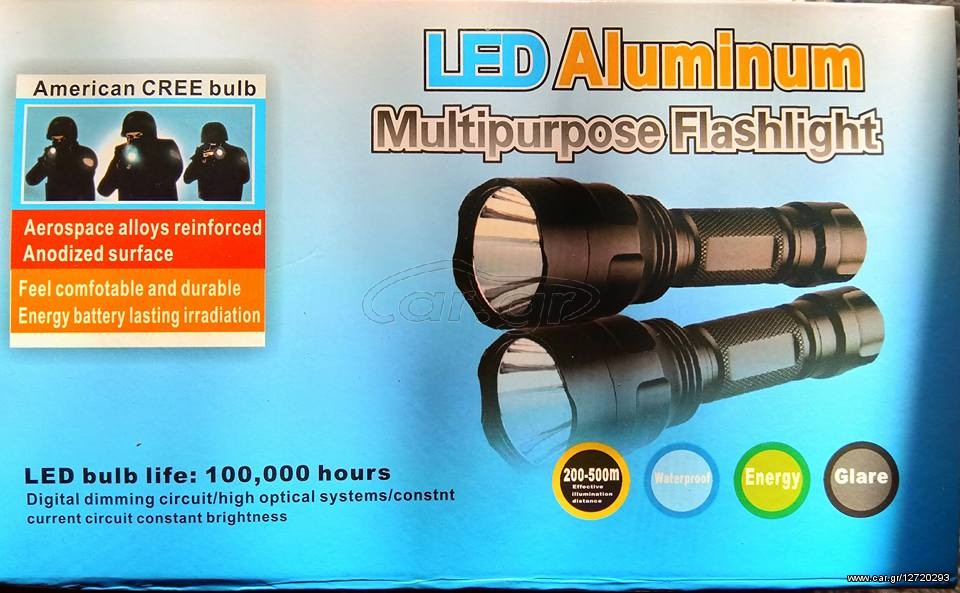 Φακοί LED χειρός αλουμινίου