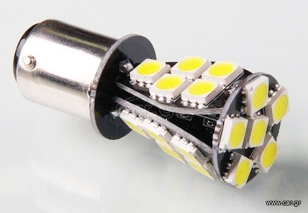 Led Μονοπολική ίσια BA15S 1156 κόκκινο 21SMD Κωδικός XF602....SoundStreet....