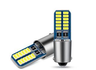 LED BA9s Canbus Λευκό φως Κωδικός ST214 μονοπολική ίσια ...SoundStreet....