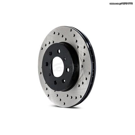 STOPTECH 128 HI-CARBON CROSS-DRILLED ROTOR