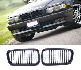 ΚΑΡΔΙΕΣ ΜΑΣΚΕΣ BMW E38 ΣΕΙΡΑ 7 Facelift (98-01) ΟΛΟ ΜΑΥΡΟ