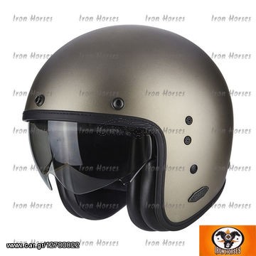 ΚΡΑΝΟΣ-Scorpion Belfast jet helmet solid titan