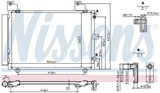 Ψυγείο A/C (Εξωτερικό) DAIHATSU TERIOS SUV/ ΕΚΤΟΣ ΔΡΟΜΟΥ 2000 - 2005 ( J102 ) 1.3  ( K3-VE  ) (86 hp ) Βενζίνη #069006410