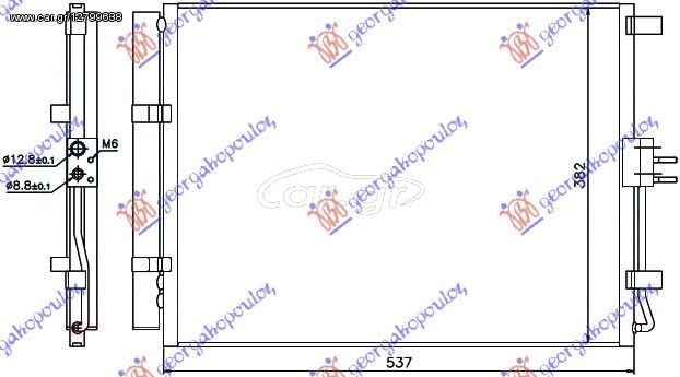 Ψυγείο A/C (Εξωτερικό) KIA CEED Hatchback / 5dr 2013 - 2015 (JD) 1.4 CRDi 90  ( D4FC  ) (90 hp ) Πετρέλαιο #430206410