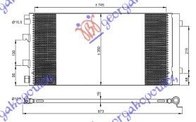 Ψυγείο A/C (Εξωτερικό) RENAULT MASTER Van 2009 - 2015 2.3 dCi 100 FWD (FV0A, FV0B, FV0G, FV0K)  ( M9T 670,M9T 672,M9T 676,M9T 870,M9T 890  ) (101 hp ) Πετρέλαιο #669006400