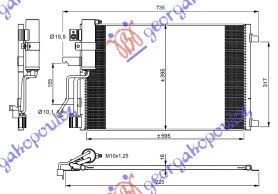 Ψυγείο A/C (Εξωτερικό) NISSAN QASHQAI SUV/ ΕΚΤΟΣ ΔΡΟΜΟΥ / 5dr 2007 - 2010 ( J10 )( JJ10 ) 2.0 dCi  ( M1D,M9R  ) (150 hp ) Πετρέλαιο #080406410