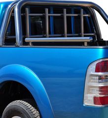 Roll Bar inox 2 Σκέλων με σωληνωτή σχάρα για Ford Ranger *Καινούριο* 2007+