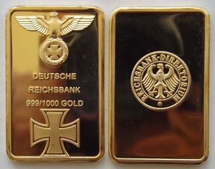 ΑΝΑΜΝΗΣΤΙΚΟ ουγγιάς χρυσού Γερμανικής αυτοκρατορίας 1 προς 1 περιόδου 1876-1914