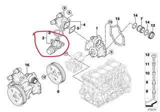 ΘΕΡΜΟΣΤΑΤΗΣ BMW E46 Ε87 Ε81 Ε82 Ε88 Ε90 Ε91 Ε92 Ε93 Ε60 Ε83 Ε84 / N42 N46 Ν46Ν / TRUCKTEC ''BMW Bαμβακας''-thumb-5