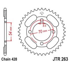 Γραναζι πισω 263.36/263 36 F  Honda Astrea 36 PBR - (10110-302)