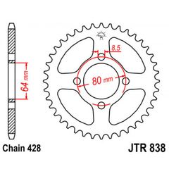 Γραναζι πισω 838.39 Yamaha Crypton/X/Z/F1 39Δ - (10110-170)