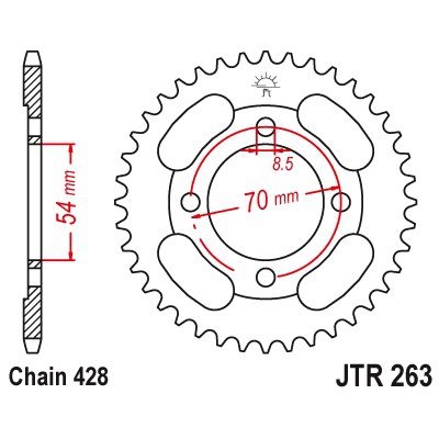 Γραναζι πισω 263.39 Honda Astrea 39Δ - (10110-030)