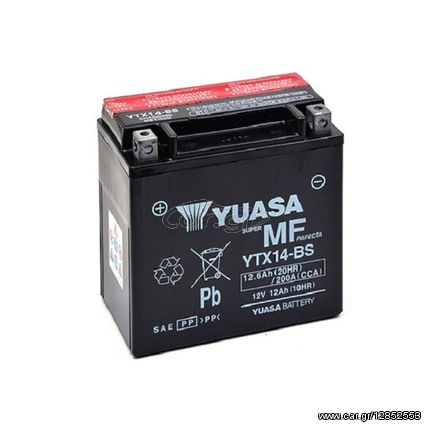Μπαταρια YTX14-BS YUASA - (10140-018)