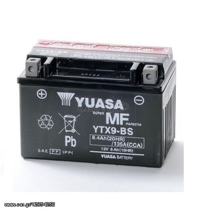 Μπαταρια YTX9-BS YUASA - (10140-001)