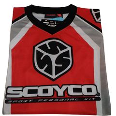 Μπλουζα Motocross Jersey SCOYCO M κοκ/μαυρο/γκρι - (10020-058)