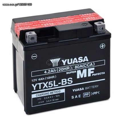 Μπαταρια YTX5L-BS Yuasa - (10140-091)