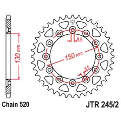 Γραναζι πισω 245/2.41 / FE 5527.41/4308 41 C45  Honda XLR250 41Δ PBR - (10110-174)