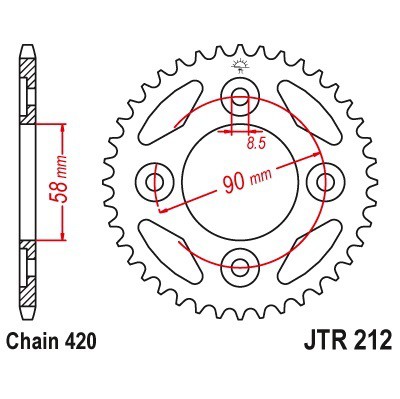 Γραναζι πισω 212.35 Honda Innova 35Δ 420 - (10110-032)