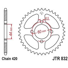 Γραναζι πισω 832.39 Yamaha LB50/DT50/80/FS1 - (10110-108)