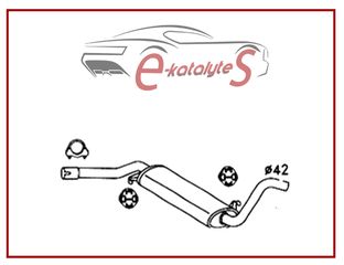 ΕΝΔΙΑΜΕΣΗ ΕΞΑΤΜΙΣΗ AUDI 80, 1.3, C-CC-CL,60HP, '84-'86. ΚΑΤΑΛΥΤΕΣ ΑΒΕΕ