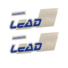 Αυτοκολλητο Honda Lead SS μπλε  σετ 2 τμχ - (11380-189)
