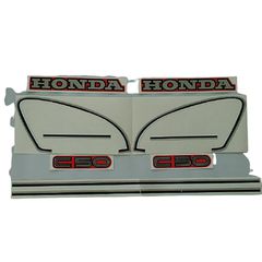 Αυτοκολλητα Honda C50 καρτελα κοκκινο σετ No2 - (11380-245)