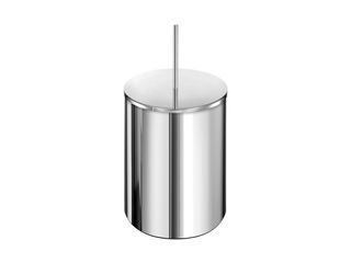Sanco Waste Bins Χαρτοδοχείο 5lt Χρώμιο 90606-Α03