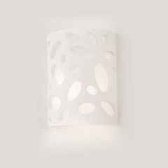 InLight Επιτοίχιο φωτιστικό λευκό από γύψο 1XE14 D:18cm 43343