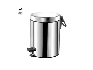 Sanco Waste Bins Χαρτοδοχείο 5lt Soft Closing System Inox 90680-Α90