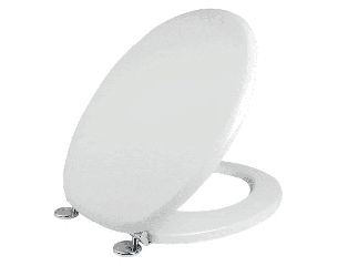 Κάλυμμα Λεκάνης WC Universal Πολυεστερικό 42,5-47,5cm Οπές 10-20cm Μεταλλικά στηρίγματα Elvit 0046