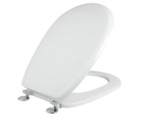 Κάλυμμα Λεκάνης WC Polyester B.T Λευκό 43,5-49x35cm Οπές 12-20cm για Ideal Standard Liuto, Gravena Rhonda Elvit 0093