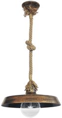 Κρεμαστό φωτιστικό Vintage US-GAS 1L ROPE UT-BRONZE Heronia 31-0101