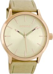 Oozoo Beige Leather Strap C8525