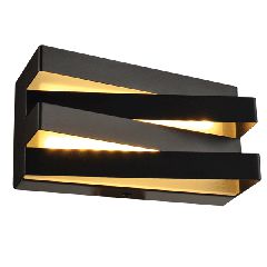 Επίτοιχο φωτιστικό MILANO LED 12W θερμό φως 3000k 960lm 20x11x9cm μεταλλικό μαύρο