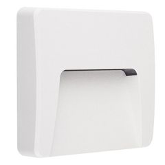Φωτιστικό led επίτοιχο λευκό 3W 3000k θερμό λευκό φως έμμεσου φωτισμού τετράγωνο στεγανό IP65