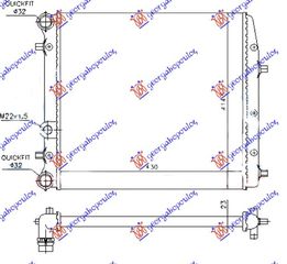 ΨΥΓ. ΓΙΑ ΟΛΑ -A/C (43x41)(ΧΩΡΙΣ ΒΕΝΤΙΛ.) (VALEO CLASSIC)  για VW POLO 02-05