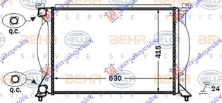 ΨΥΓΕΙΟ 1.6-2.0 - 1.8 T -2.0 TFSi ΒΕΝΖΙΝΗ - 1.9-2.0 Tdi ΠΕΤΡΕΛΑΙΟ ΜΗΧΑΝΙΚΟ (630x410) (MAHLE BEHR)  για AUDI A4 04-07