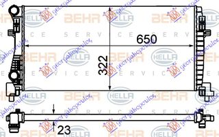 ΨΥΓΕΙΟ INTERCOOLER 1.9-2.0 TDi ΠΕΤΡΕΛΑΙΟ (220x215x65) (MAHLE BEHR)  για AUDI A4 04-07