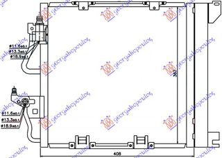 ΨΥΓΕΙΟ A/C 1.7-1.9 CDTi (410x380) για OPEL ZAFIRA 05-12