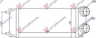 ΨΥΓΕΙΟ INTERCOOLER 1.6 HDi (30x147x85) -2009  για PEUGEOT 307 2005-2007 (3A/3C)