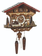 Ρολόι κούκος με χειροποίητη παράσταση παραδοσιακού αλπικού σπιτιού 27cm, εκκρεμές Κωδ:4221QM ---www. CuckooClock .gr ---