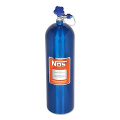 NOS 15 lb Electric Blue Nitrous Bottle with Safety Blow-Off