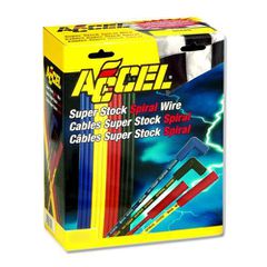 Accel Super Stock Spiral Core 8mm Black Wire with var. Black 90deg Boot